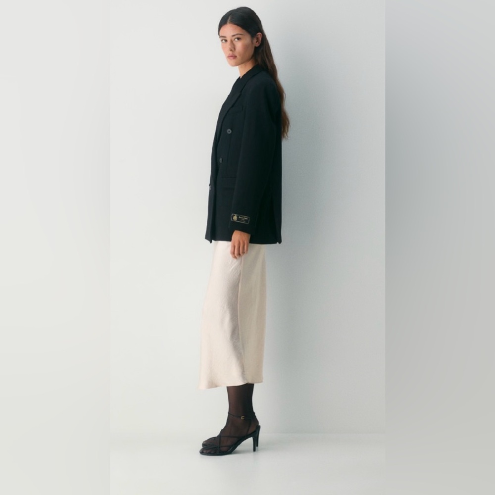 NEW Aritzia Babaton Slip Satin Maxi Skirt NWOT - Picture 2 of 13